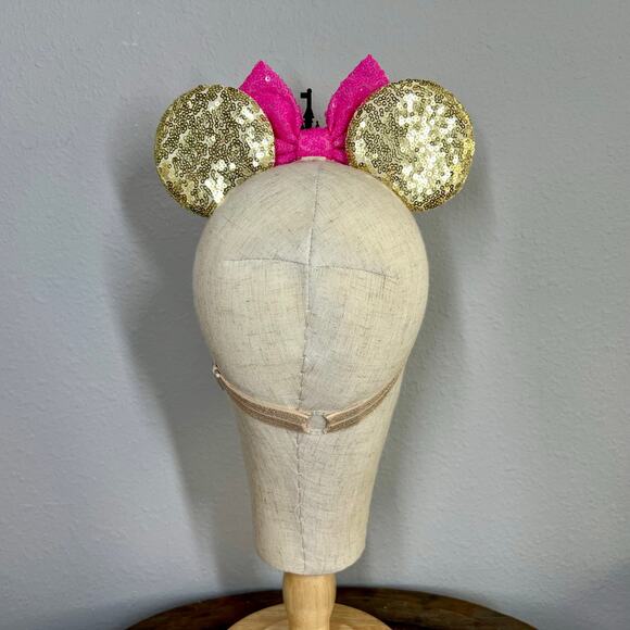 Cinderella's Castle Elastic Minnie Ears | Disney-Inspired Adjustable Headband - Picture 4 of 5